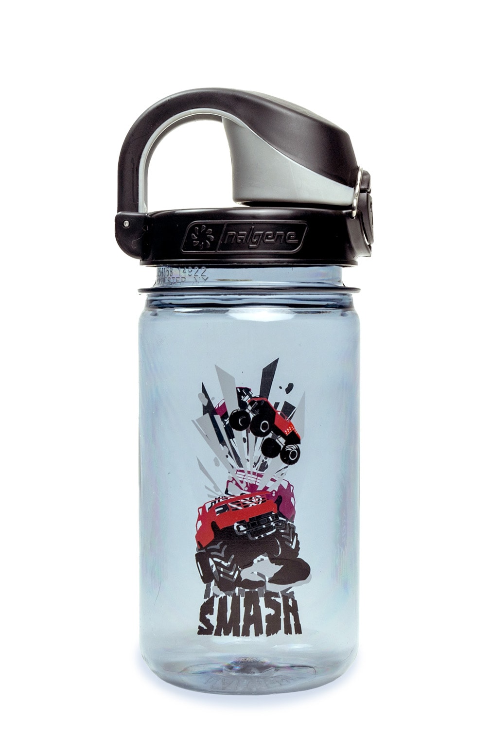Nalgene product detail: 12oz On-The-Fly Kids Lock-Top Bottle with Graphics U2 — 12oz On-The-Fly Kids Lock-Top Bottle with Graphics